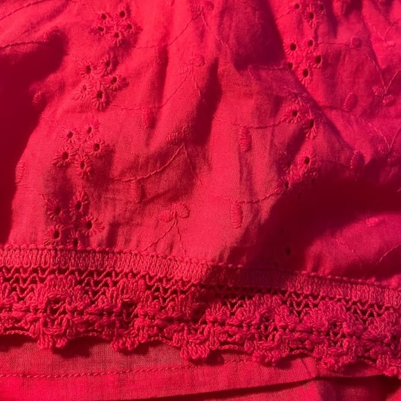 Royal Love bright pink mini skirt w/ black elastic waistband size Large - Picture 4 of 4